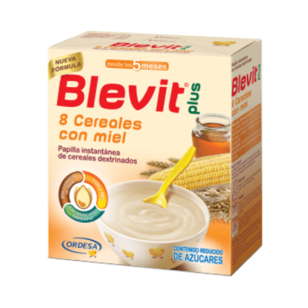 Blevit Plus 8 Cereales con Miel (mjaltë)